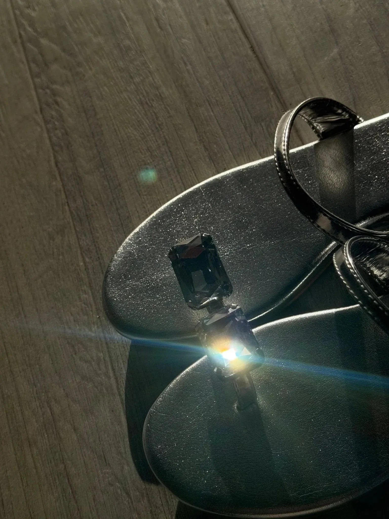 Crystal Toe Ring Sandals -