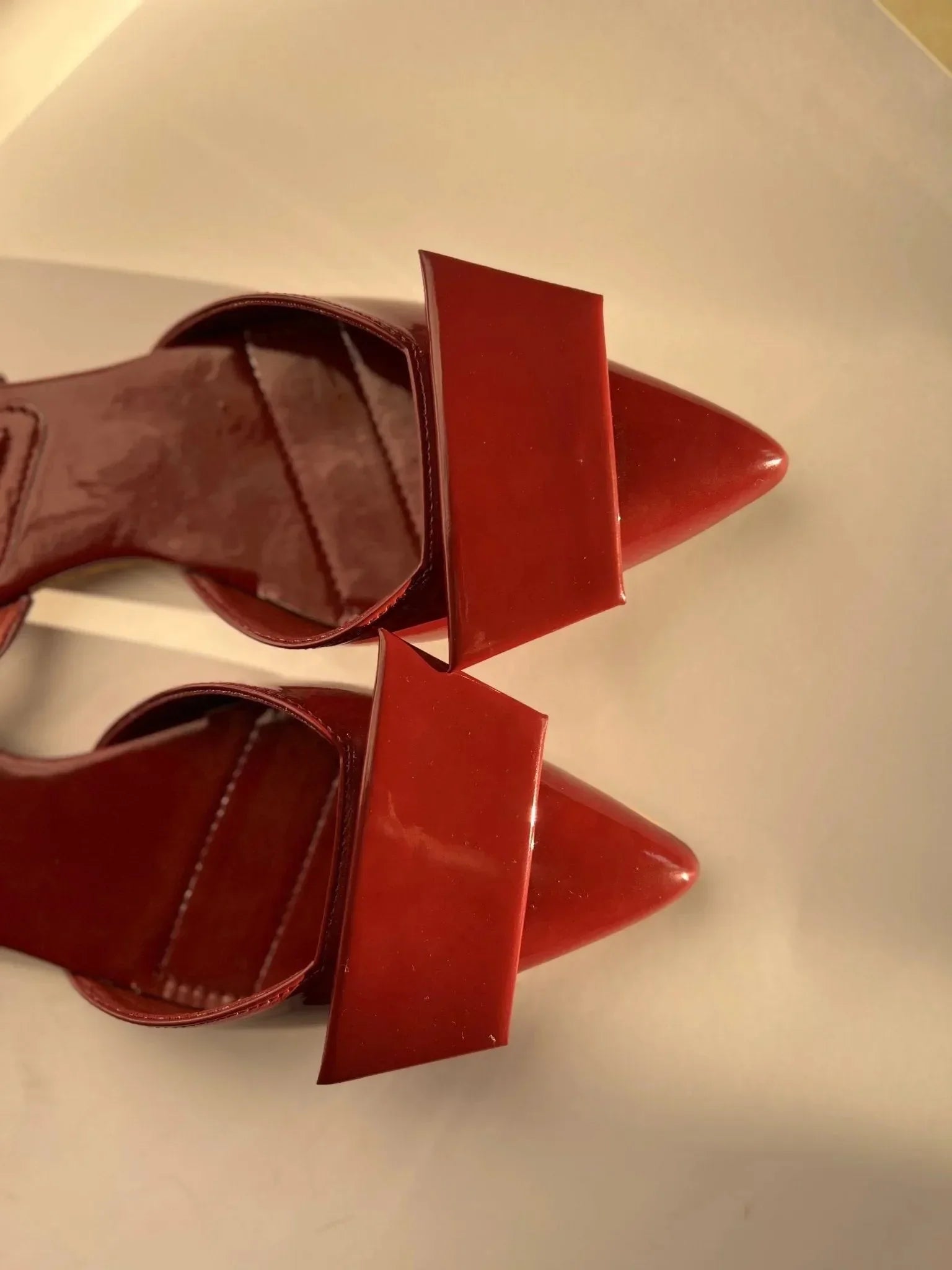 Pointed Toe Burgundy Flats -